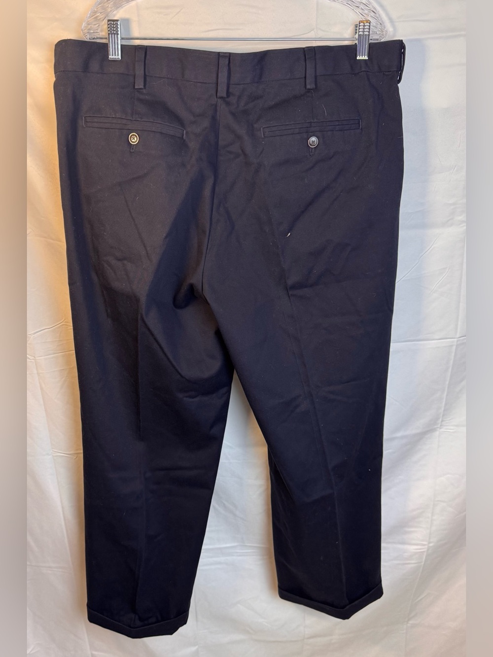 Eddie Bauer Men's Dark Navy Dress Pants - Picture 2 of 12